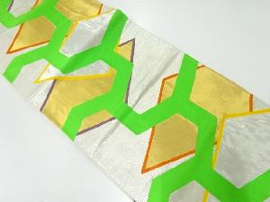 アンティーク　抽象模様織出し袋帯（材料）